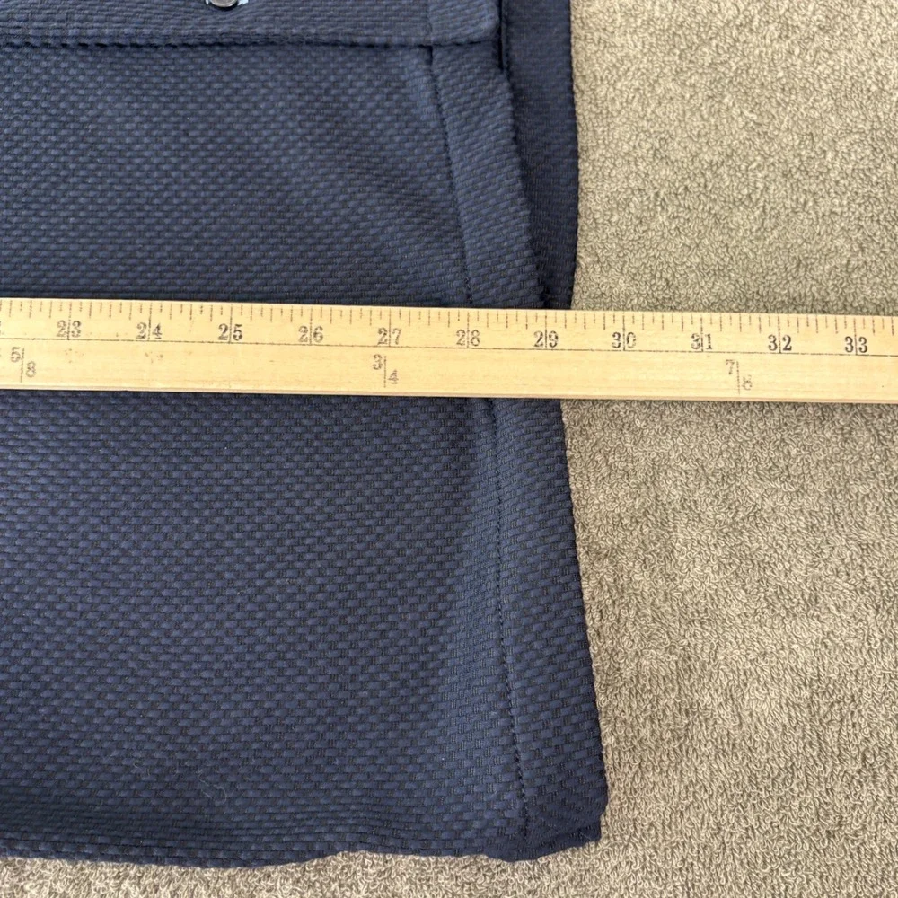 Scotch & Soda Camp Shirt Mens XL Navy Blue Textured Button Down Preppy Casual